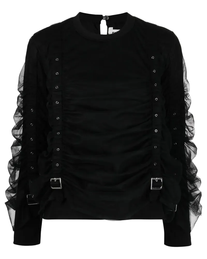 Noir Kei Ninomiya Bluse mit Einsätzen - Schwarz Schwarz