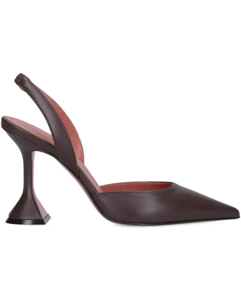 Amina Muaddi Holli Pumps 90mm - Braun Braun