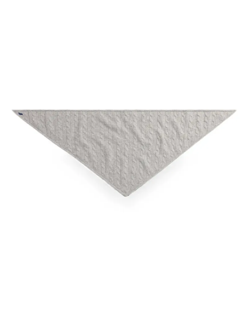 Ralph Lauren Schal mit Zopfmuster - Grau Grau