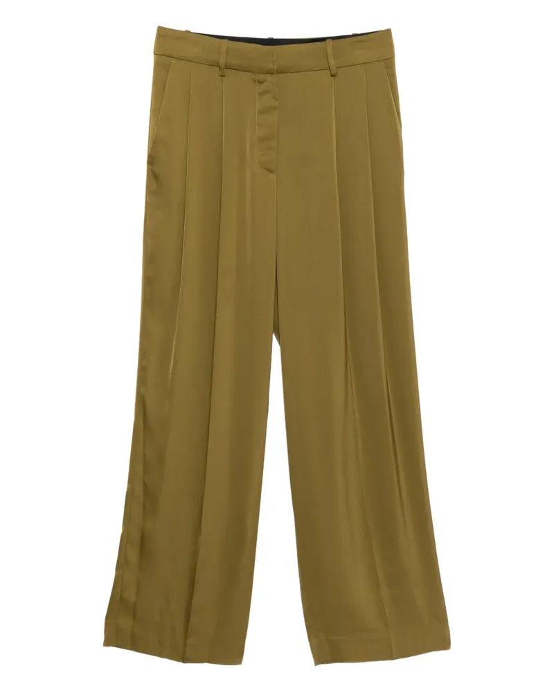 Michael Kors Satinhose mit weitem Bein - Grün Grün