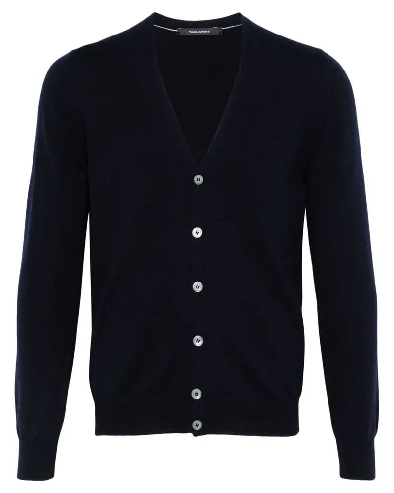 Tagliatore Kieran Cardigan Blau