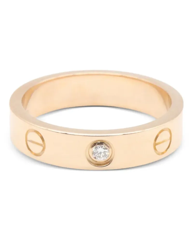 Cartier 2010s Love Ring mit Diamant - Rosa Rosa