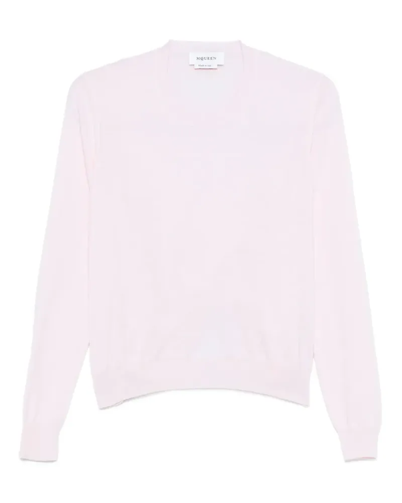 Alexander McQueen Oberteil mit Rundhalsausschnitt - Rosa Rosa