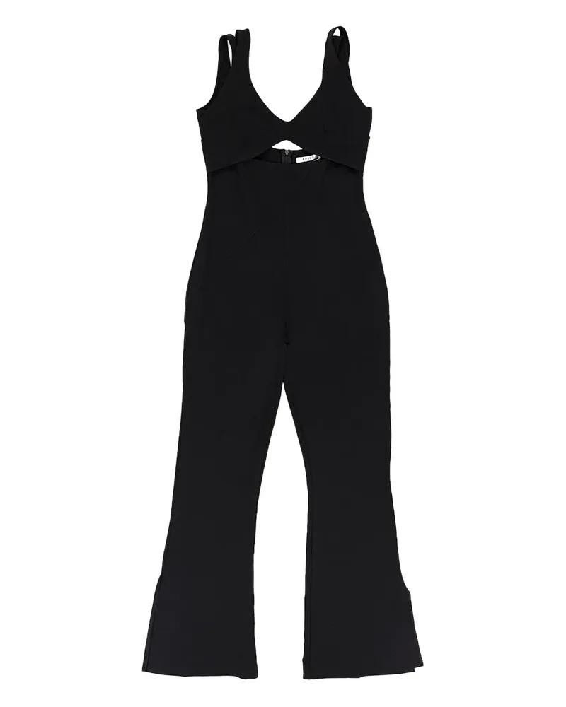 RHUDE Ausgestellter Jumpsuit mit Cut-Out - Schwarz Schwarz