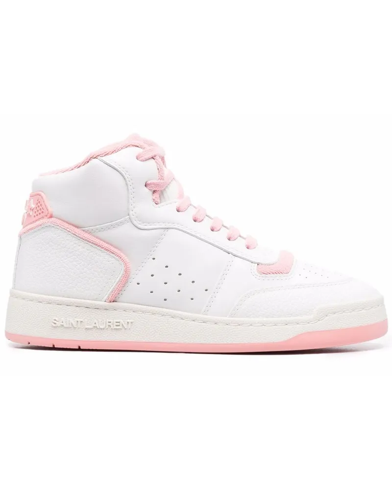 Saint Laurent Klassische High-Top-Sneakers - Weiß Weiß