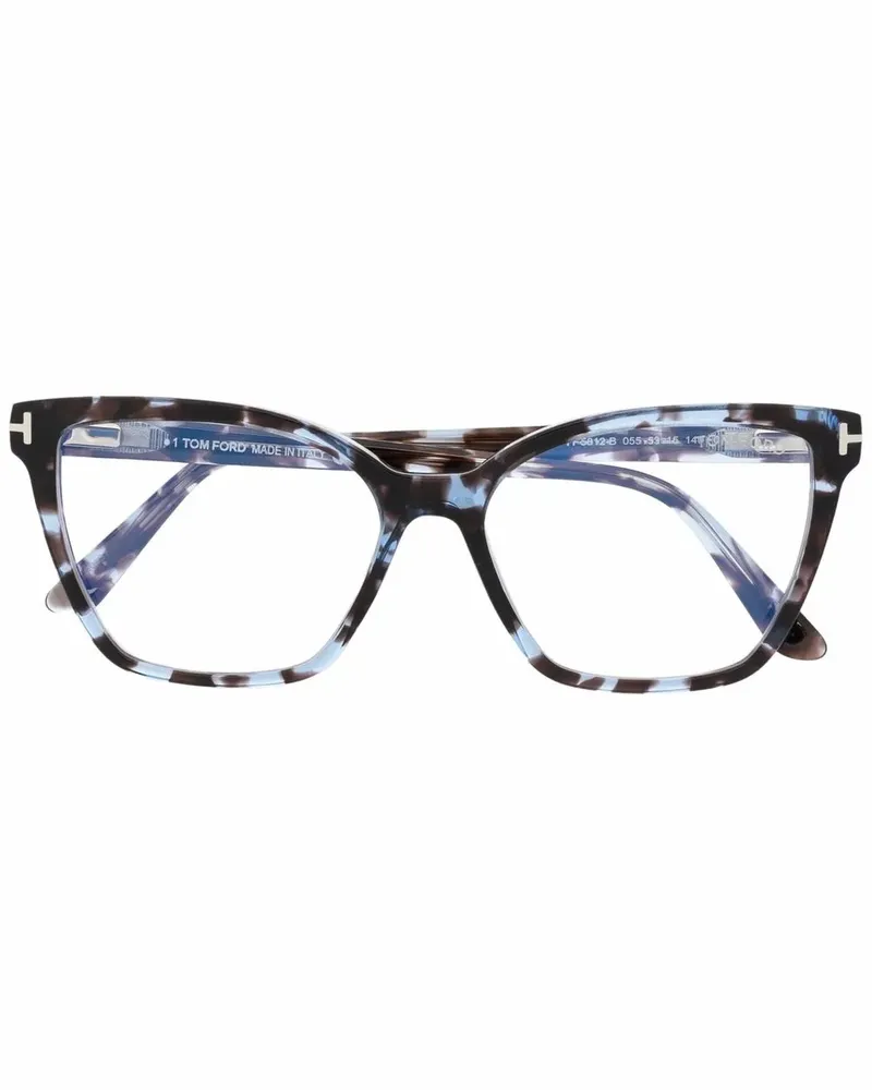 Tom Ford Cat-Eye-Brille in Schildpattoptik - Braun Braun