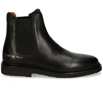 Stiefeletten aus Leder - Schwarz