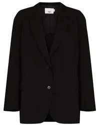 FRANKIE Shop Einreihiger Oversized-Blazer Schwarz