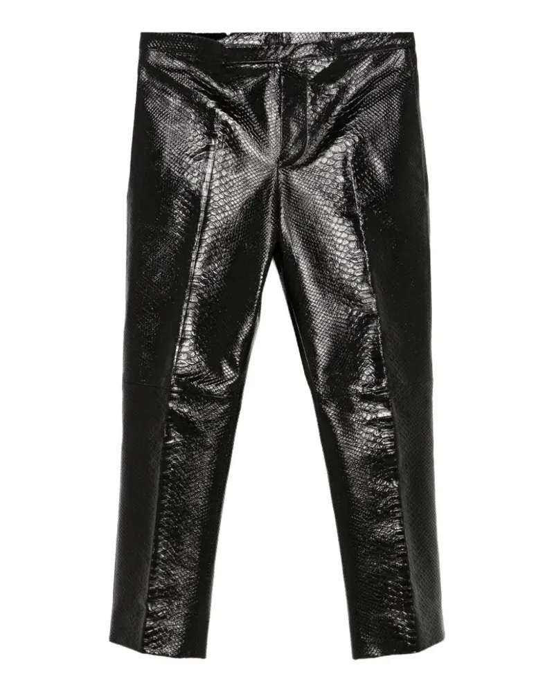 Sapio Hose mit Python-Print - Schwarz Schwarz