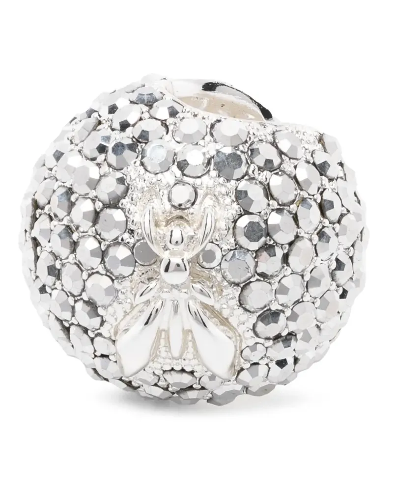 Patrizia Pepe crystal-embellished sphere ear cuff - Silber Silber