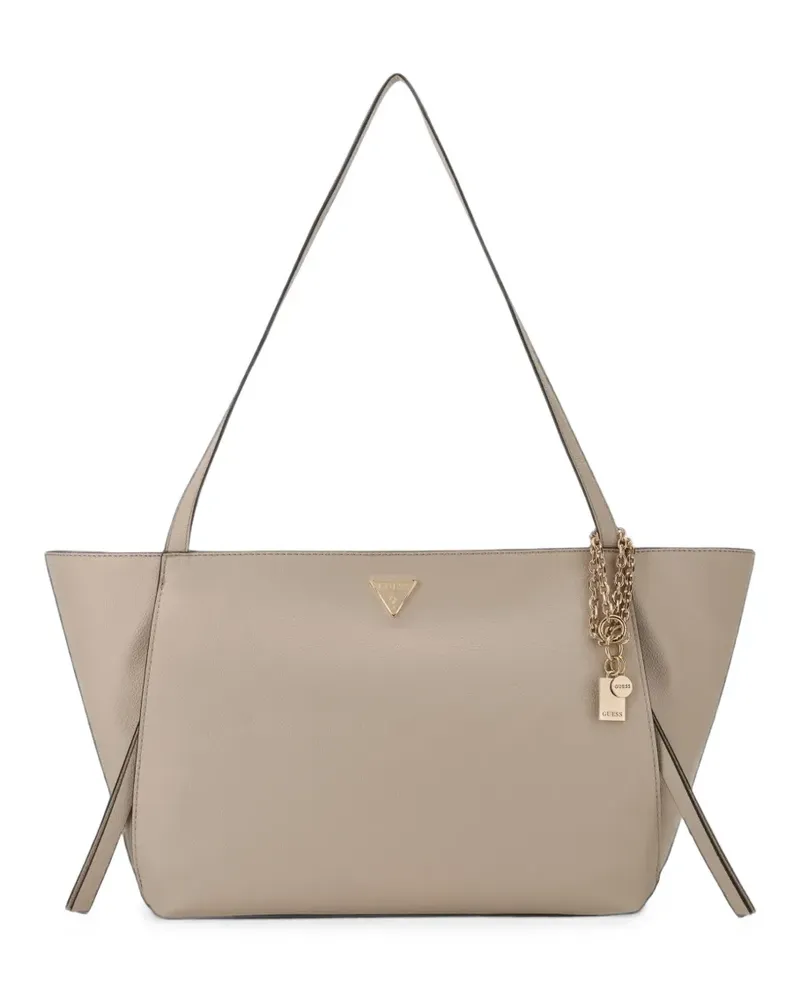 Guess Devon Tote Bag mit Logo - Nude Nude