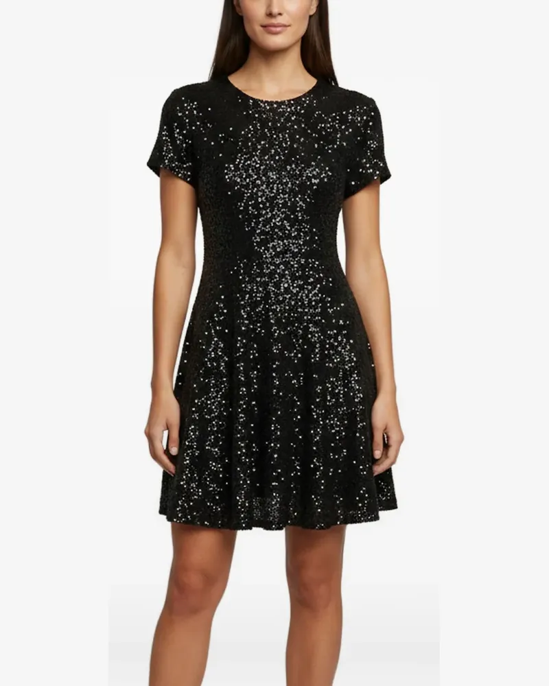 Maje sequin-embellished mini dress - Schwarz Schwarz