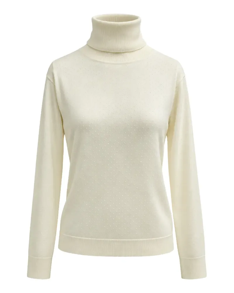 P.A.R.O.S.H. P.A.R.O H. Rollkragenpullover mit Polka Dots - Nude Nude