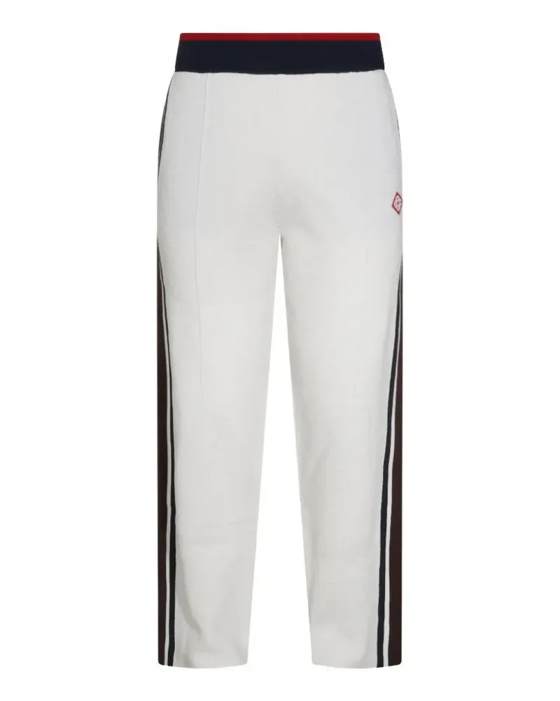 Casablanca Paris Café Culture Jogginghose mit Logo-Patch - Weiß Weiß
