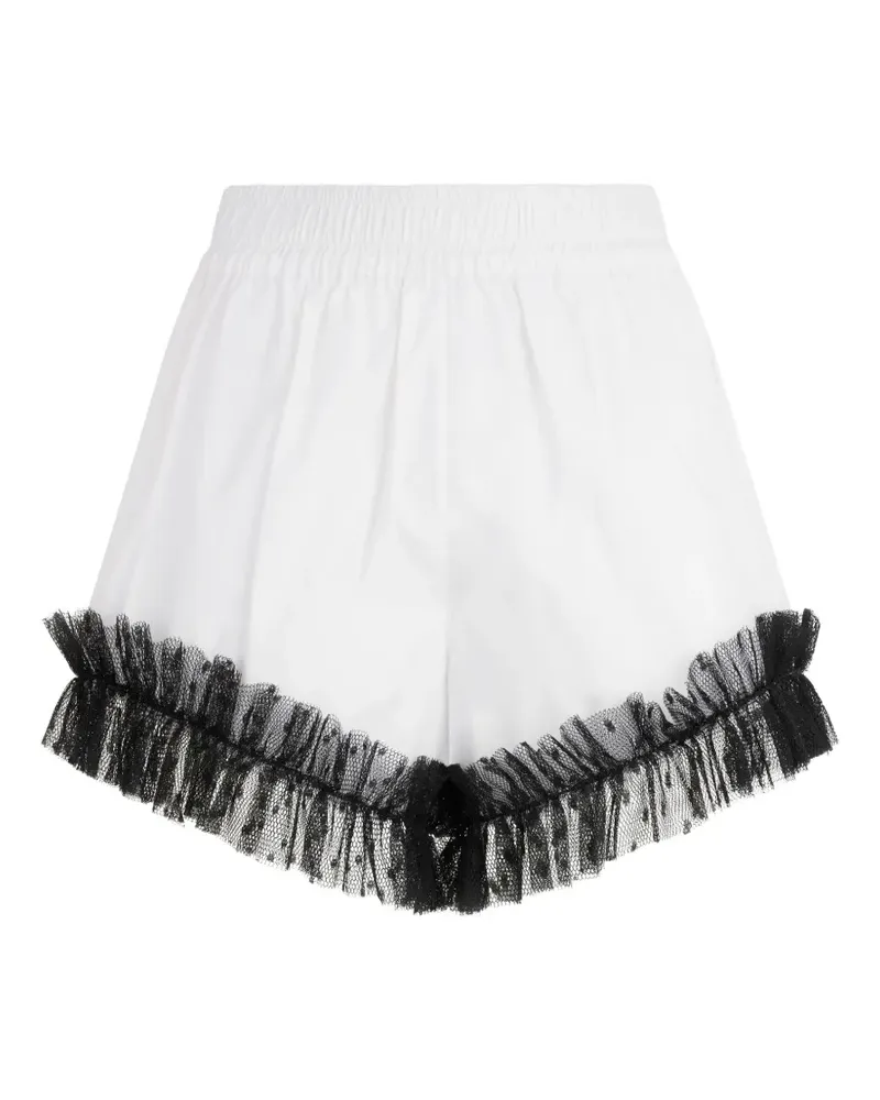 Valentino Garavani Shorts mit Rüschen - Weiß Weiß