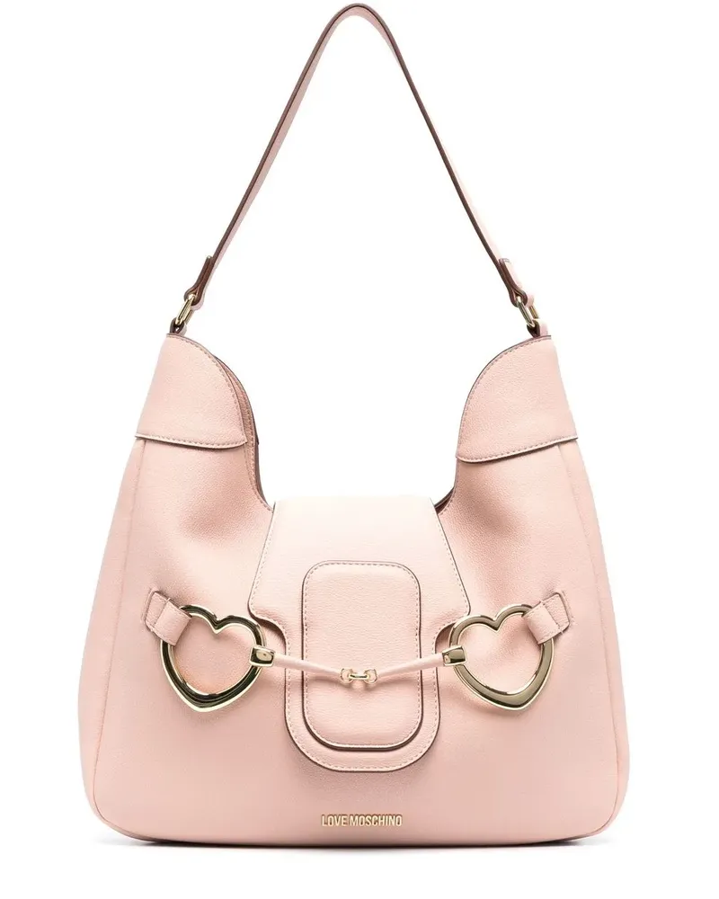 Moschino Schultertasche mit Herzform - Rosa Rosa