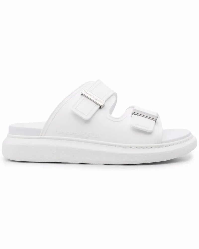 Alexander McQueen Sandalen mit Logo-Schnalle - Weiß Weiß