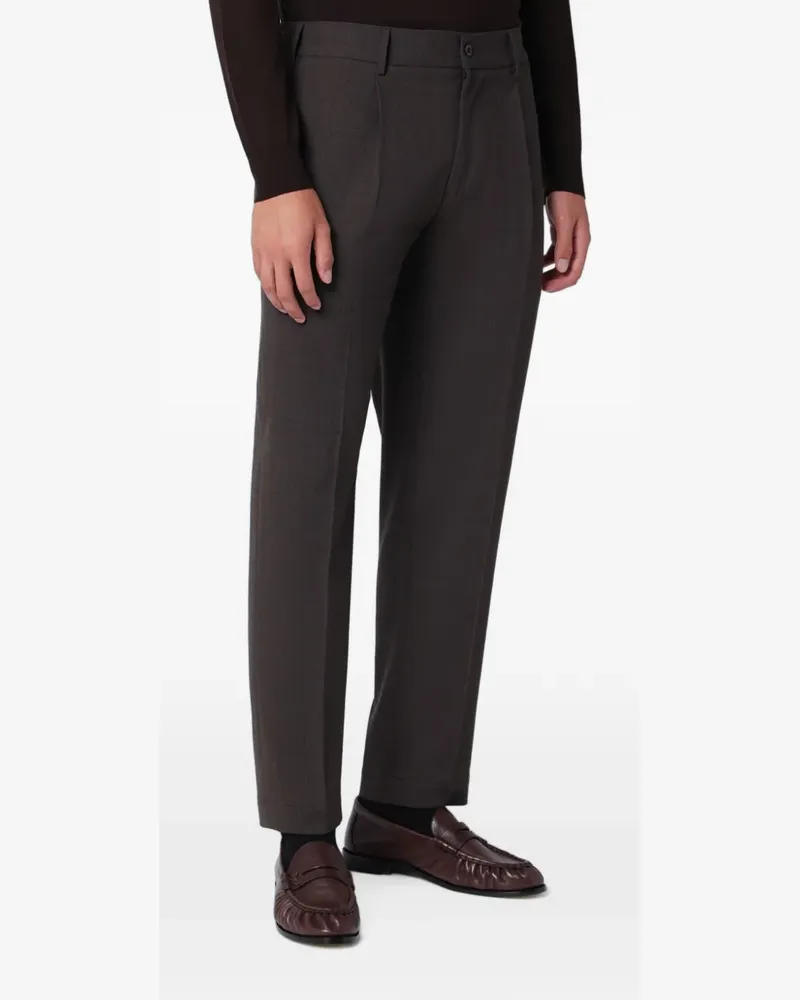 Biagio Santaniello Irno pleated tailored trousers - Braun Braun