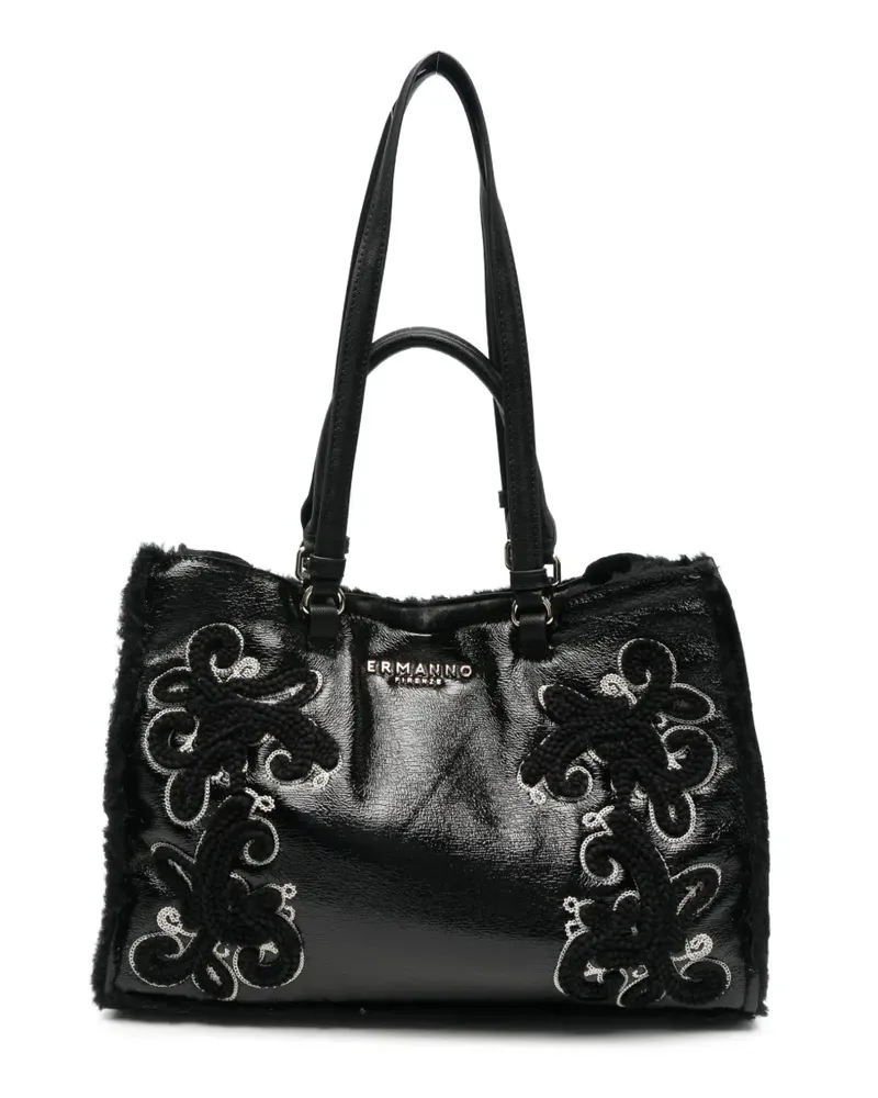 Ermanno Scervino Bestickte Handtasche - Schwarz Schwarz