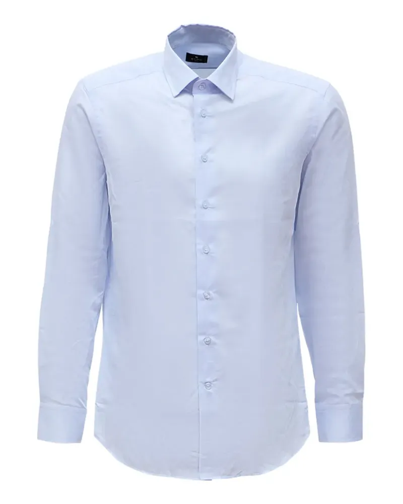 Etro paisley-jacquard long-sleeve shirt - Blau Blau
