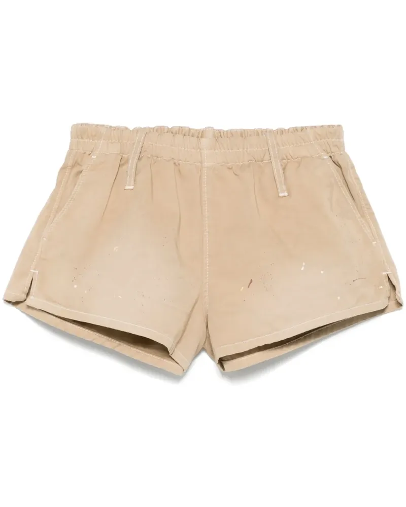 Maison Margiela Shorts mit Farbklecks-Print - Nude Nude