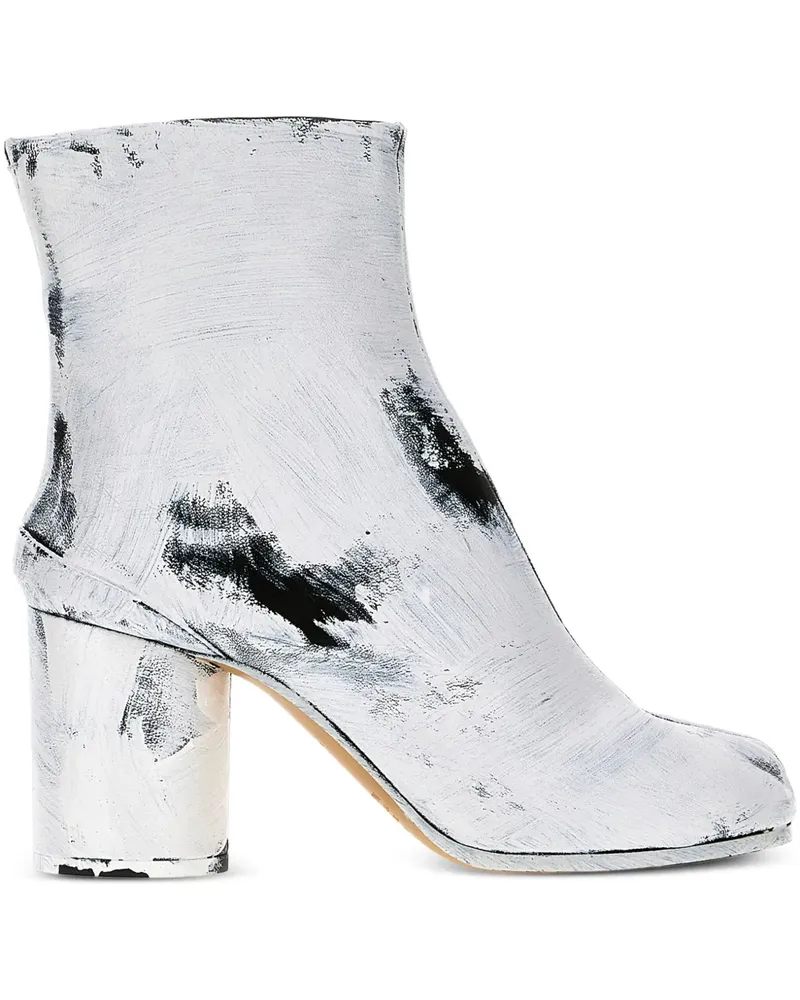 Maison Margiela Tabi Stiefel mit Malerei-Effekt 85mm - Weiß Weiß