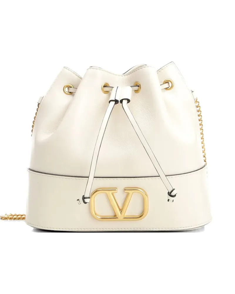 Valentino Garavani Mini-Tasche mit FF-Kettenriemen - Weiß Weiß