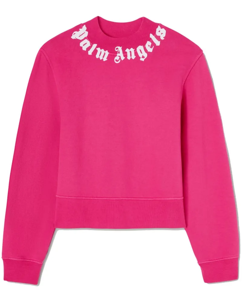 Palm Angels Sweatshirt mit Logo-Print - Rosa Rosa