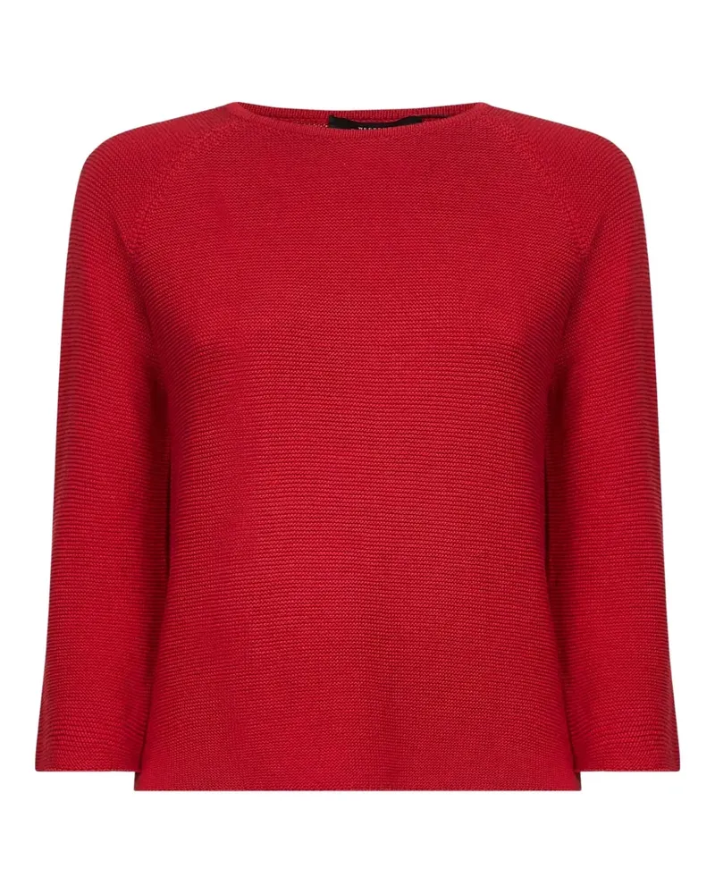 Max Mara Pullover mit Raglanärmeln - Rot Rot