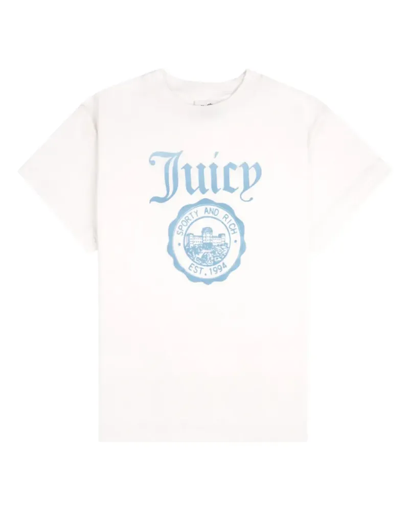 Juicy Couture x R T-Shirt mit Logo-Print - Weiß Weiß