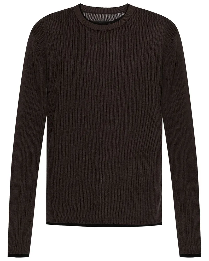 Rag & Bone Gerippter Pullover Braun