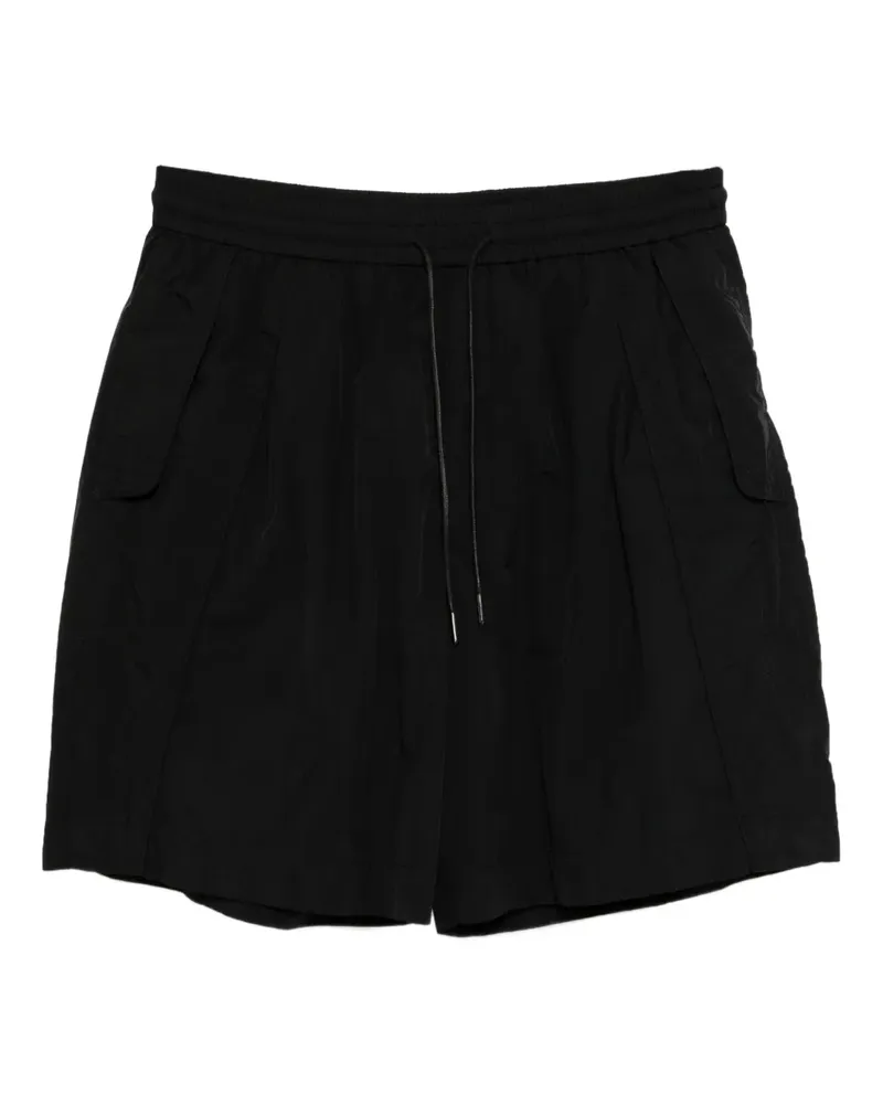 JUUN.J Shorts mit diagonalem Schnitt - Schwarz Schwarz