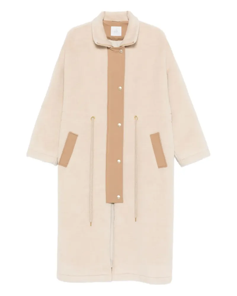 Eleventy zip-up coat - Nude Nude