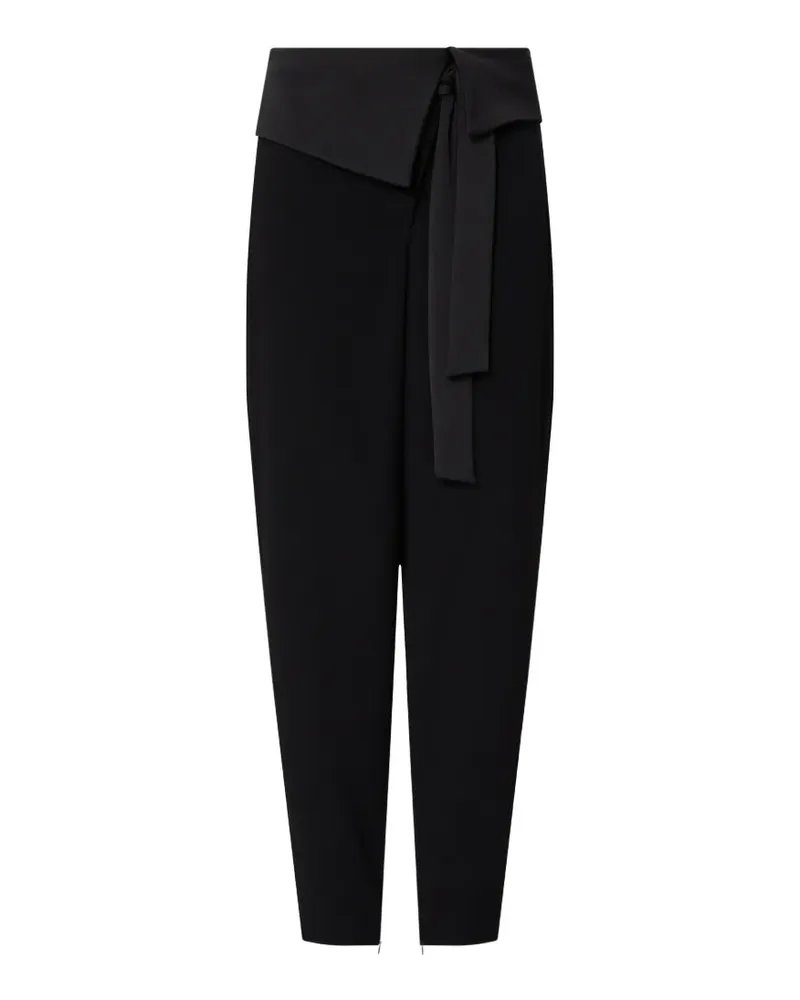 Liu Jo trousers in envers satin - Schwarz Schwarz