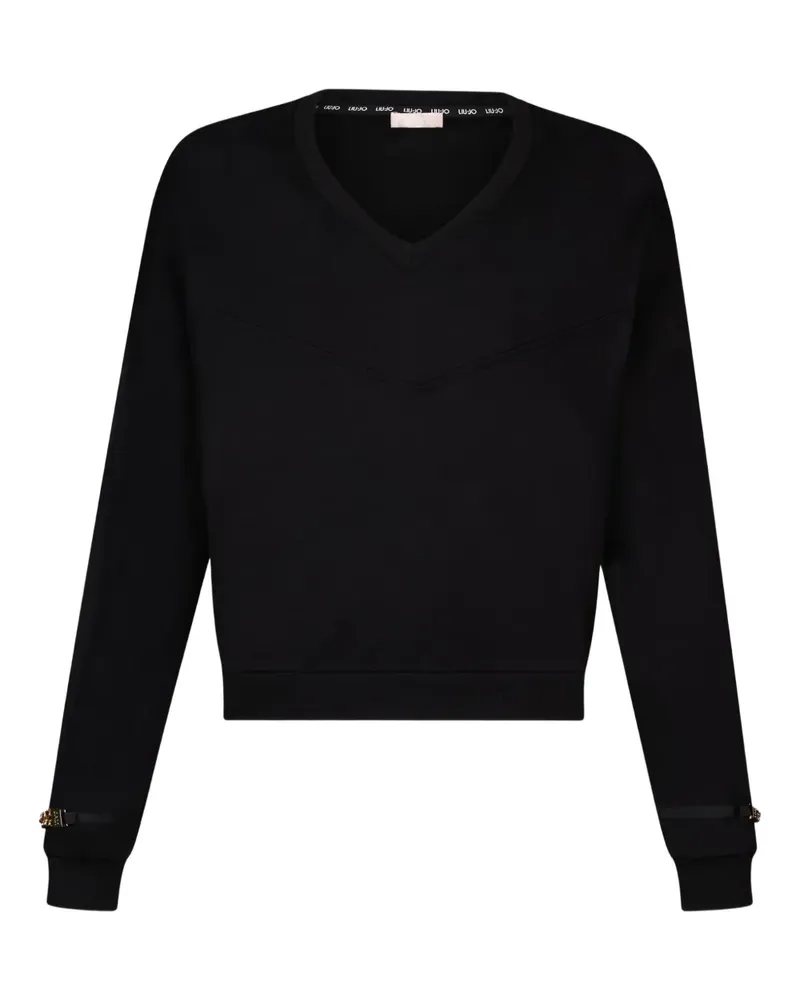 Liu Jo Pullover mit V-Ausschnitt - Schwarz Schwarz