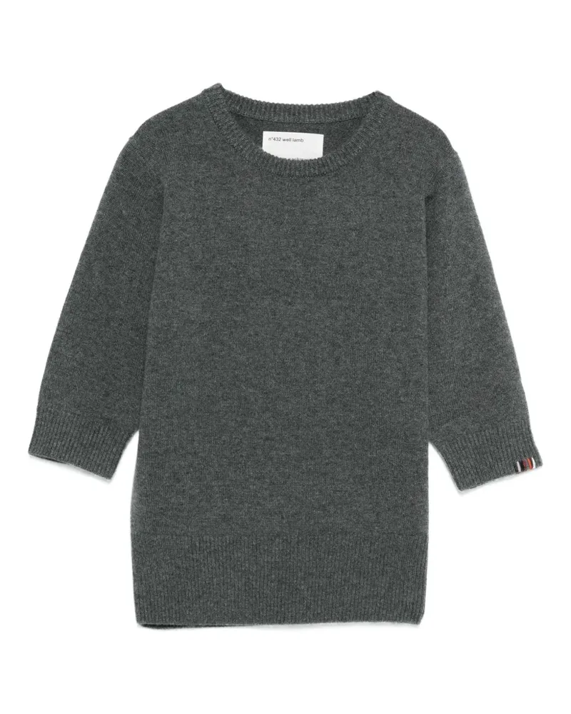 extreme cashmere Pullover mit kurzen Ärmeln - Grau Grau
