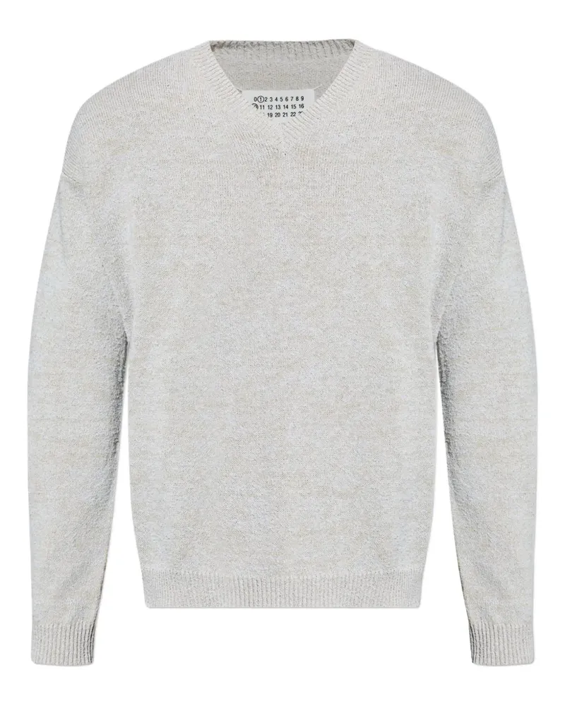 Maison Margiela Pullover mit V-Ausschnitt - Grau Grau