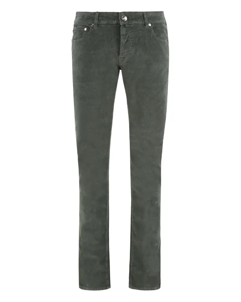 MOORER five-pocket corduroy trousers - Grün Grün
