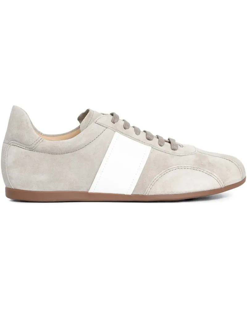Sarah Chofakian Gestreifte Mochi Sneakers - Grau Grau