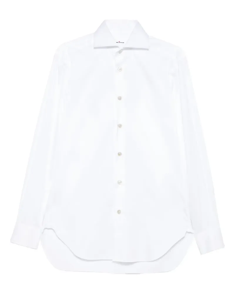 Kiton Langärmeliges Hemd - Weiß Weiß