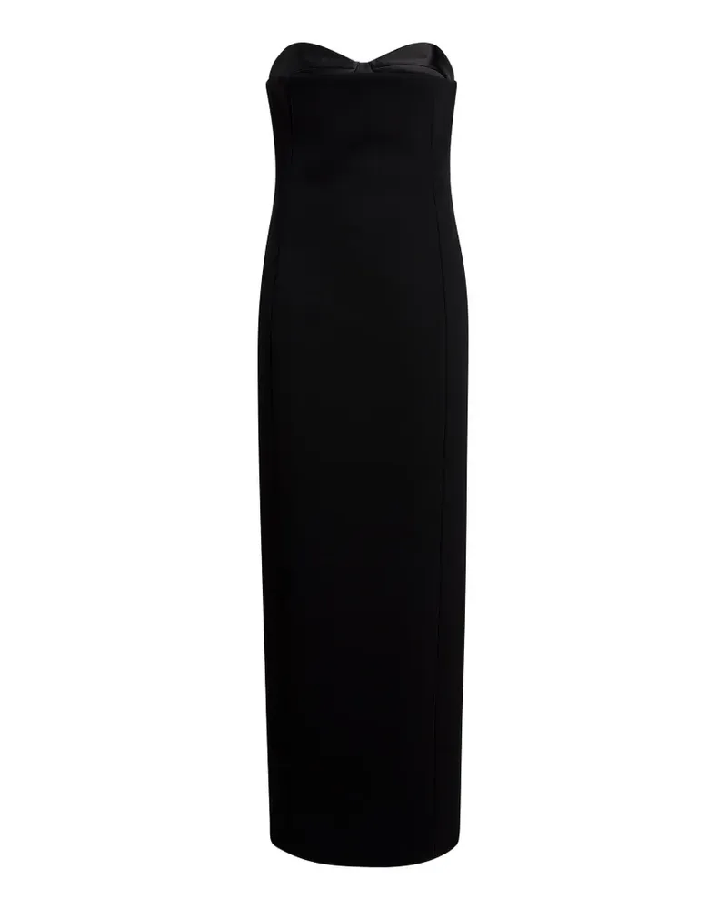 KHAITE Schulterfreies Midikleid - Schwarz Schwarz