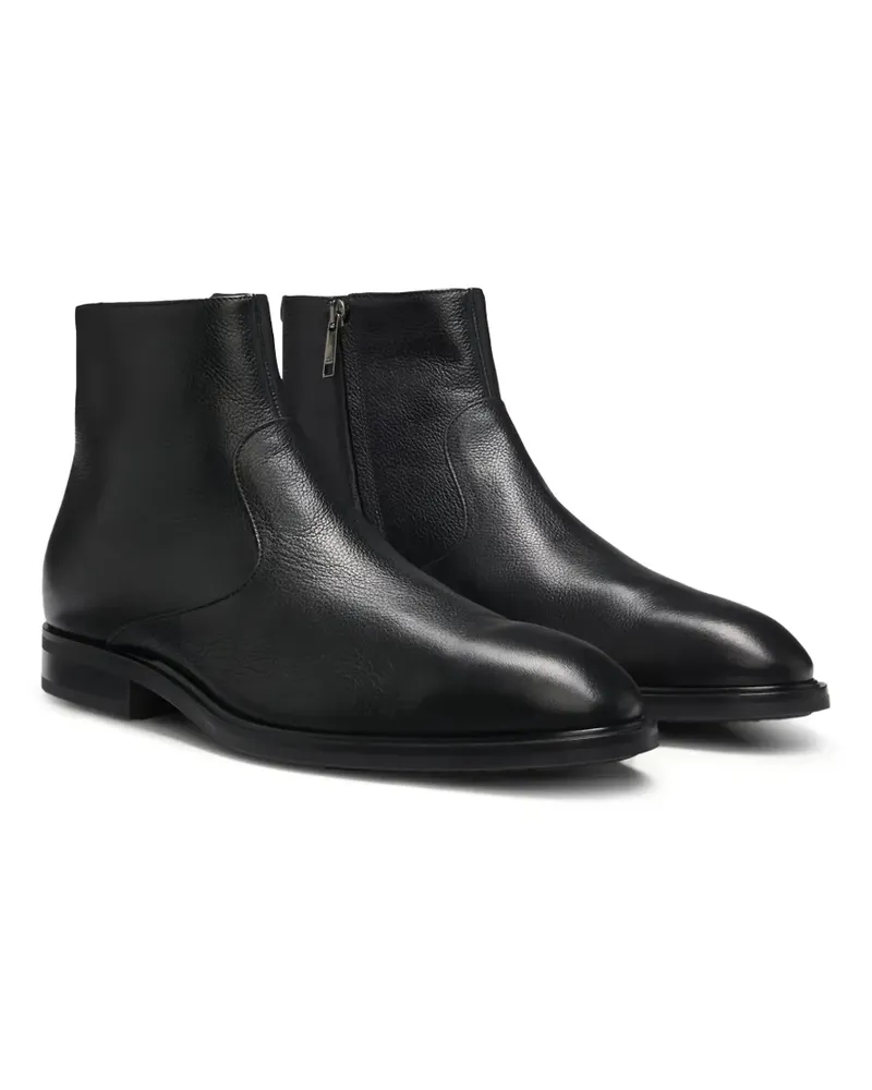 HUGO BOSS leather chelsea boots - Schwarz Schwarz