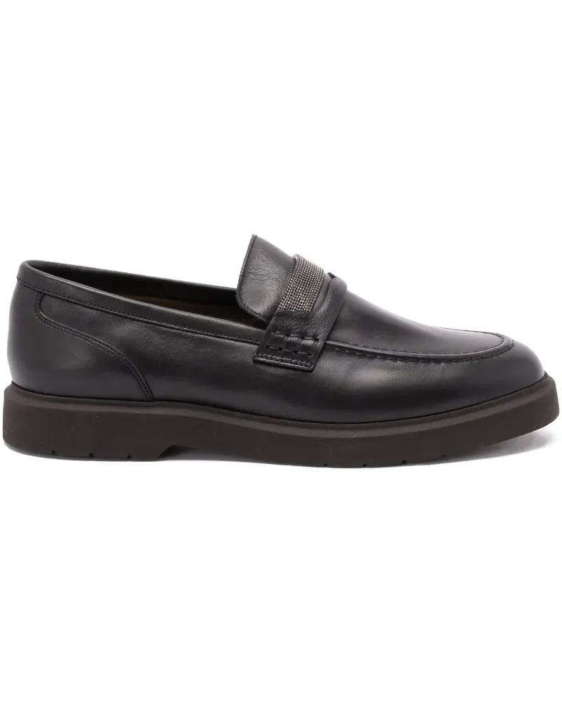Brunello Cucinelli Loafer mit Kettendetail - Schwarz Schwarz