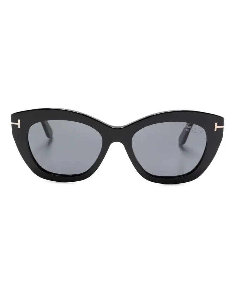 Tom Ford Klassische Cat-Eye-Sonnenbrille - Schwarz Schwarz