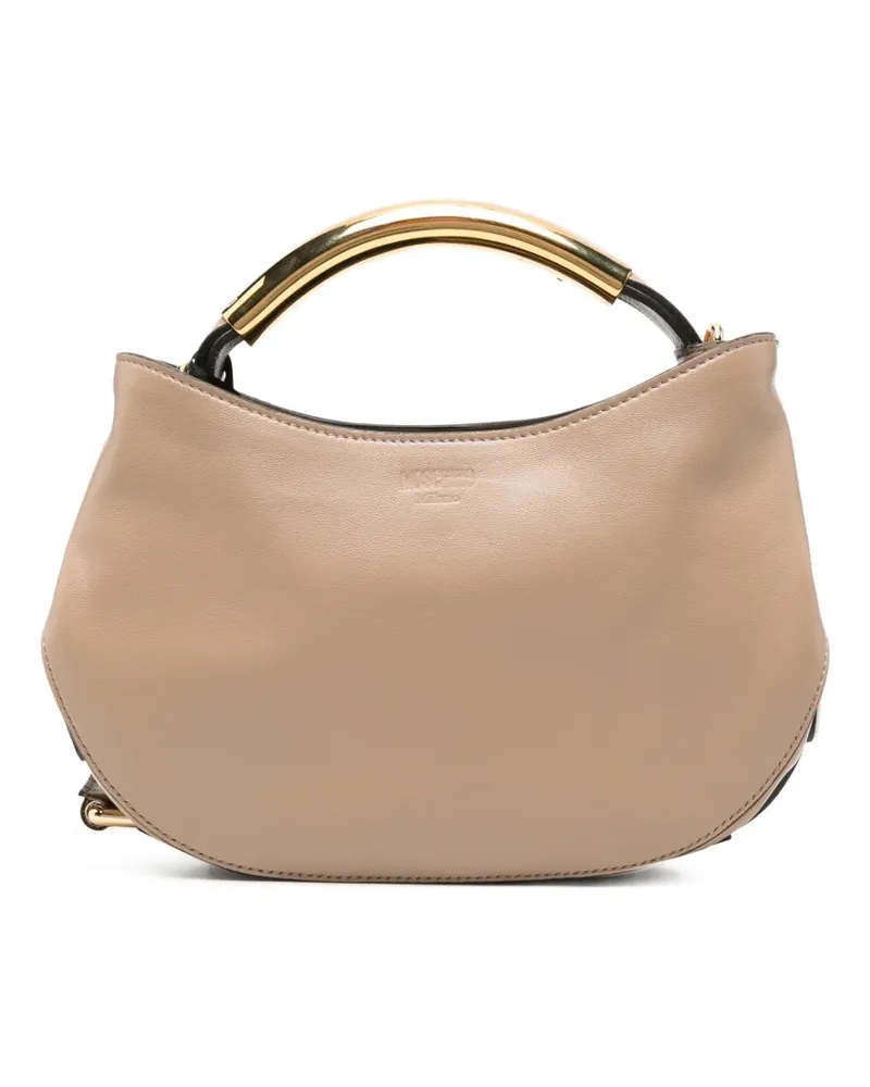 Moschino Tote Bag mit Metallhenkel - Braun Braun