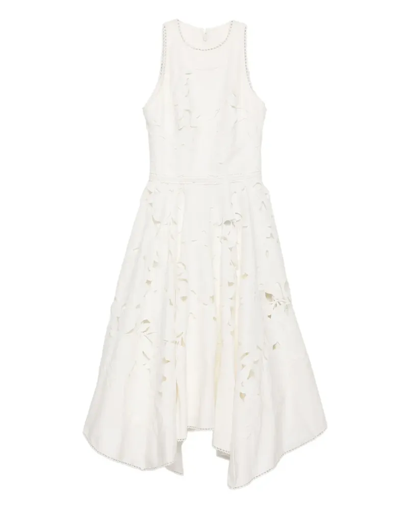 COSTARELLOS Arianne Midikleid - Weiß Weiß