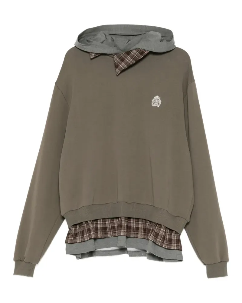 BONBOM Hoodie im Layering-Look - Grün Grün