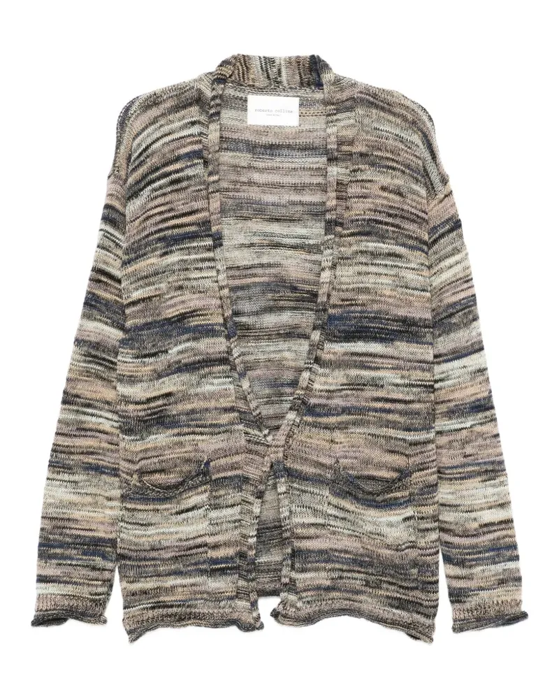 Roberto Collina striped cardigan - Nude Nude