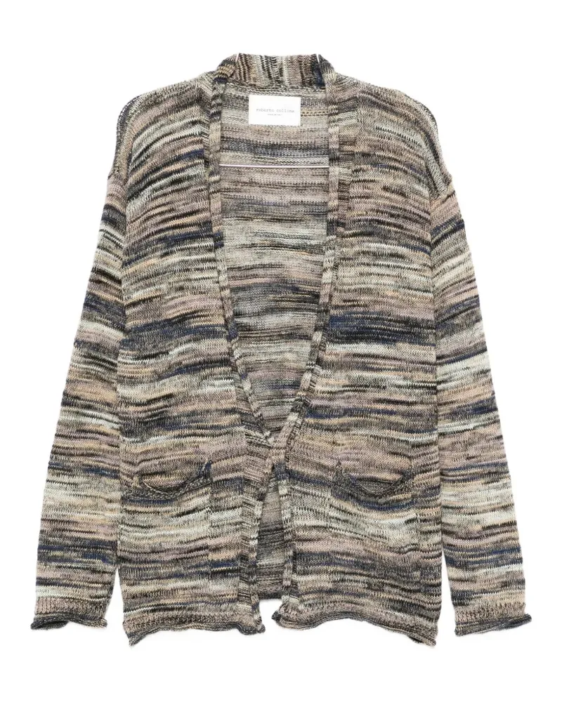 Roberto Collina striped cardigan - Nude Nude