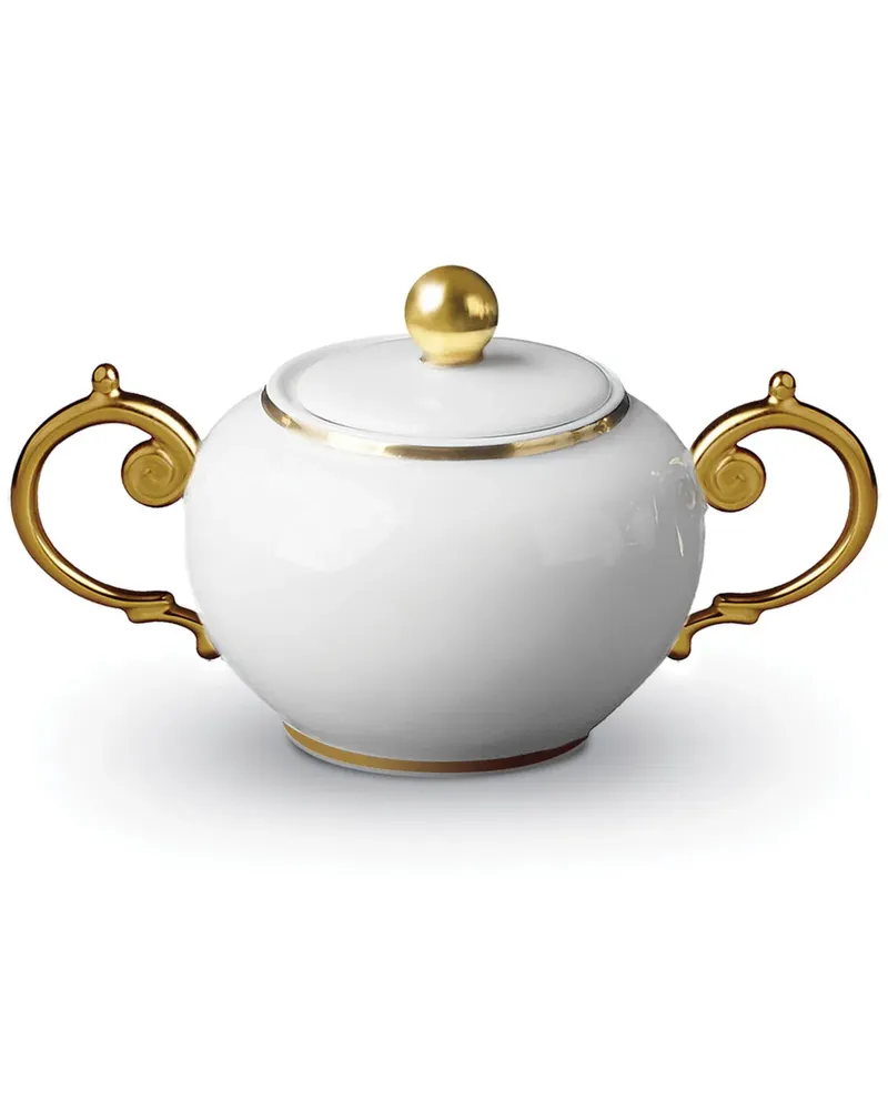 L’OBJET Aegean Zuckerdose (15cm x 10cm) - Weiß Weiß